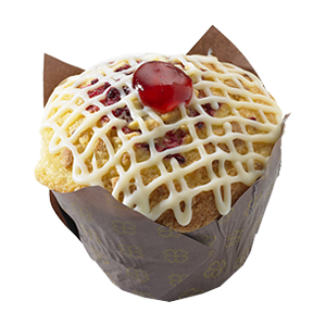 Raspberry & White Choco Muffin